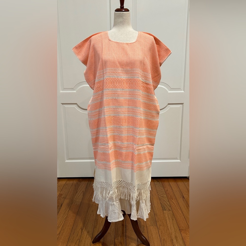 One of a Kind Pedal loom Mexican Dress! Summer Dress! Huipil style!